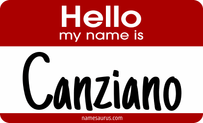 Hello my name is Canziano png download