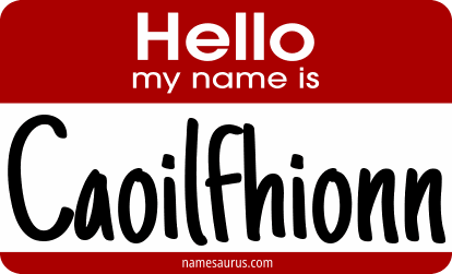 Hello my name is Caoilfhionn png download