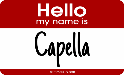Hello my name is Capella png download