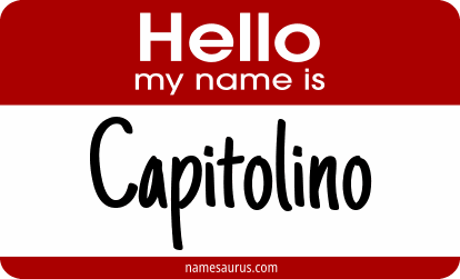 Hello my name is Capitolino png download
