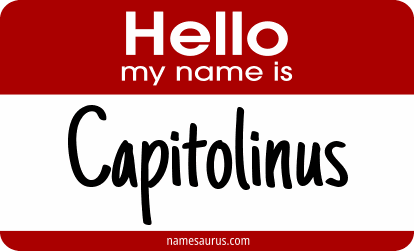 Hello my name is Capitolinus png download
