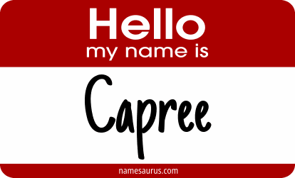 Hello my name is Capree png download