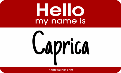 Hello my name is Caprica png download