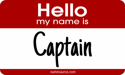 Hello my name is Captain png download