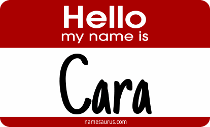Hello my name is Cara png download