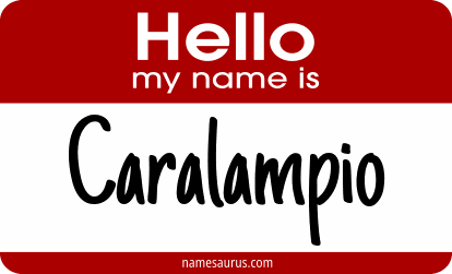 Hello my name is Caralampio png download