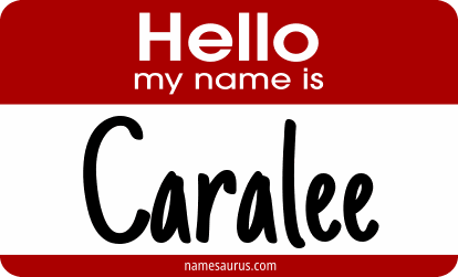 Hello my name is Caralee png download