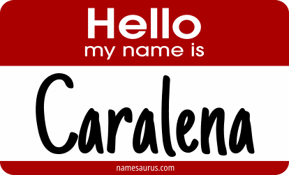 Hello my name is Caralena png download