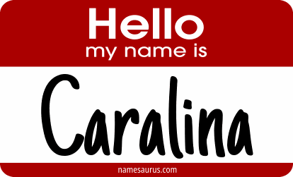 Hello my name is Caralina png download