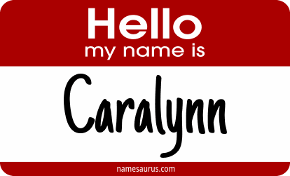 Hello my name is Caralynn png download