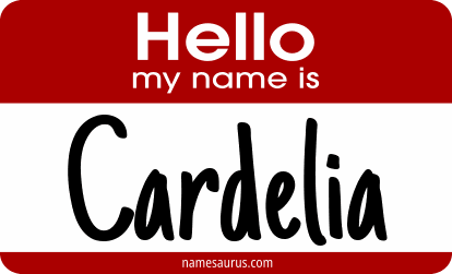 Hello my name is Cardelia png download