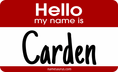 Hello my name is Carden png download