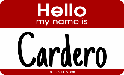 Hello my name is Cardero png download