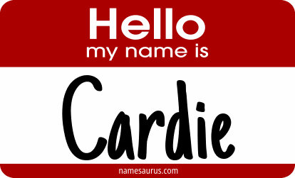 Hello my name is Cardie png download