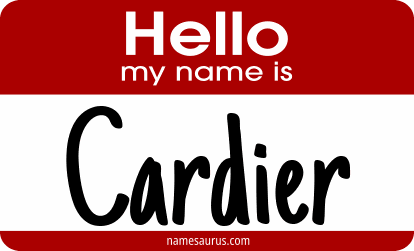 Hello my name is Cardier png download