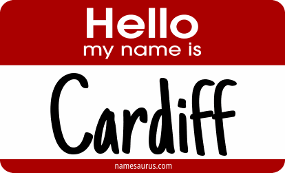 Hello my name is Cardiff png download