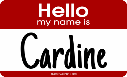 Hello my name is Cardine png download