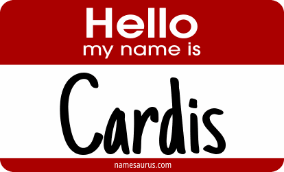 Hello my name is Cardis png download