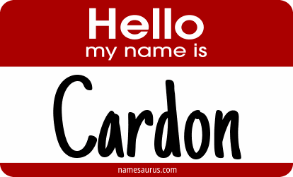 Hello my name is Cardon png download