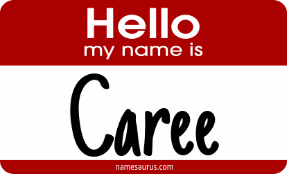 Hello my name is Caree png download