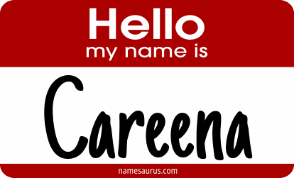 Hello my name is Careena png download