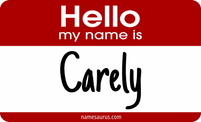 Hello my name is Carely png download