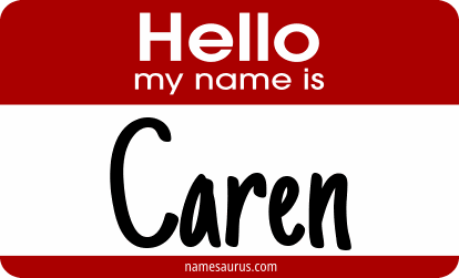 Hello my name is Caren png download