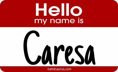 Hello my name is Caresa png download