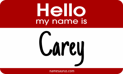 Hello my name is Carey png download