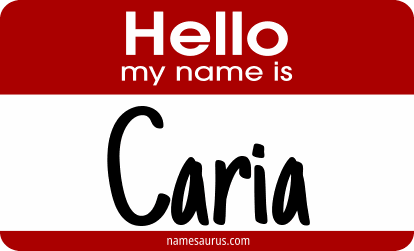 Hello my name is Caria png download