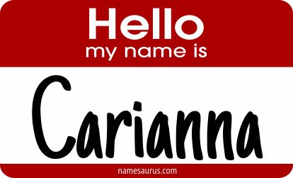 Hello my name is Carianna png download