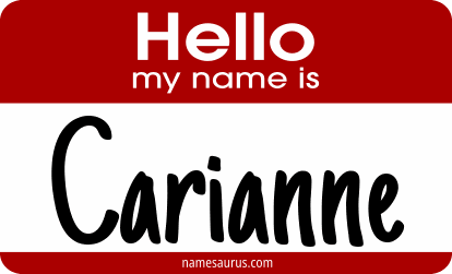 Hello my name is Carianne png download