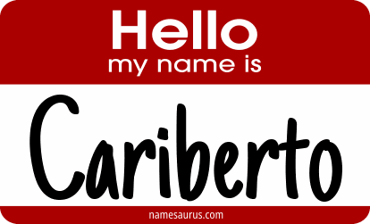 Hello my name is Cariberto png download