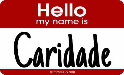 Hello my name is Caridade png download