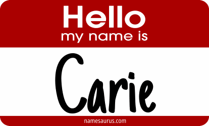 Hello my name is Carie png download