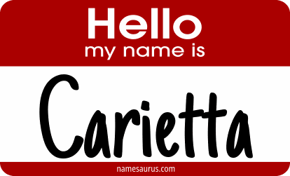 Hello my name is Carietta png download