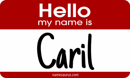 Hello my name is Caril png download