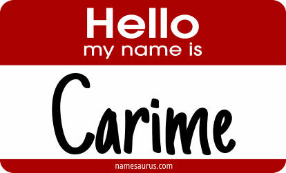 Hello my name is Carime png download