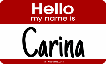 Hello my name is Carina png download