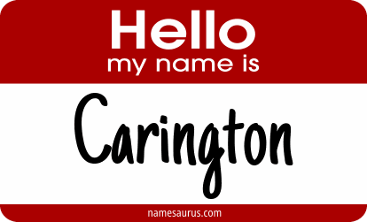 Hello my name is Carington png download