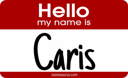 Hello my name is Caris png download