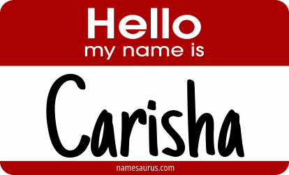 Hello my name is Carisha png download