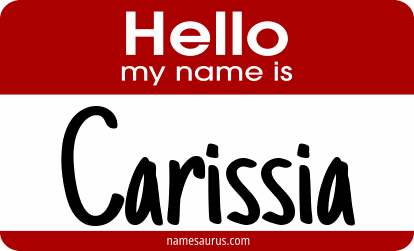 Hello my name is Carissia png download