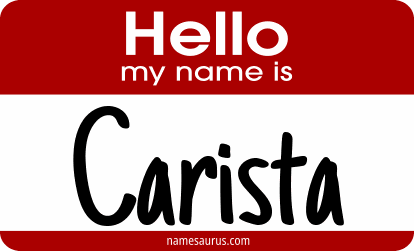 Hello my name is Carista png download