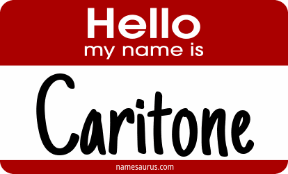 Hello my name is Caritone png download