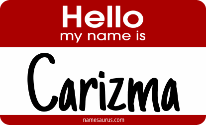 Hello my name is Carizma png download