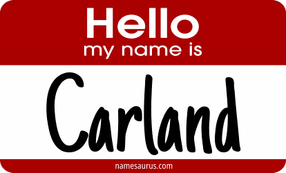 Hello my name is Carland png download