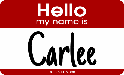 Hello my name is Carlee png download