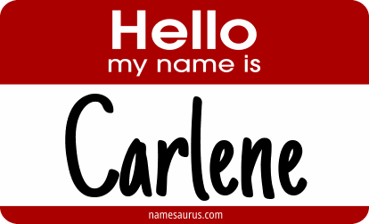 Hello my name is Carlene png download