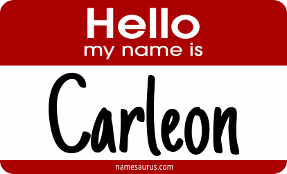 Hello my name is Carleon png download